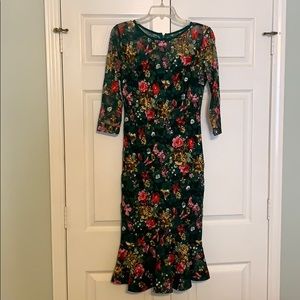 Small floral lace dress
